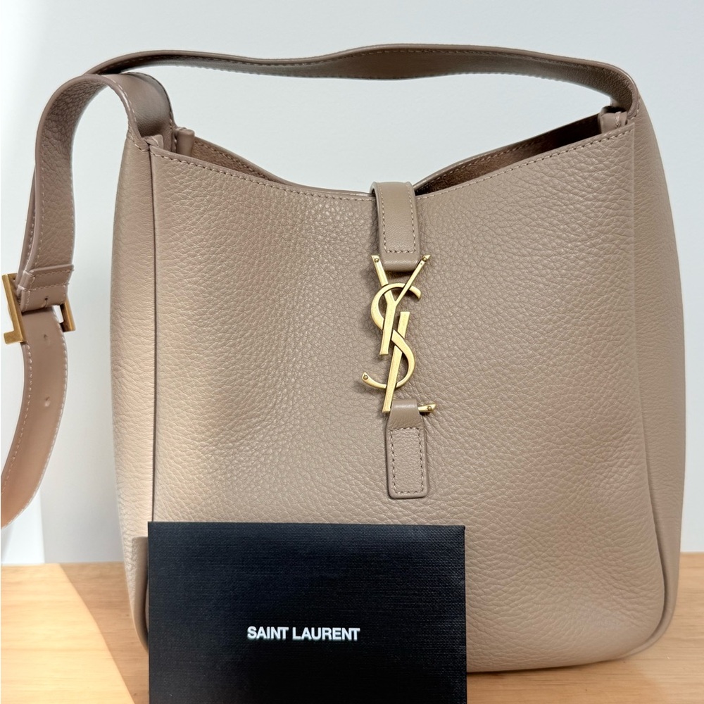 Saint Laurent Tan Leather Shoulder Bag